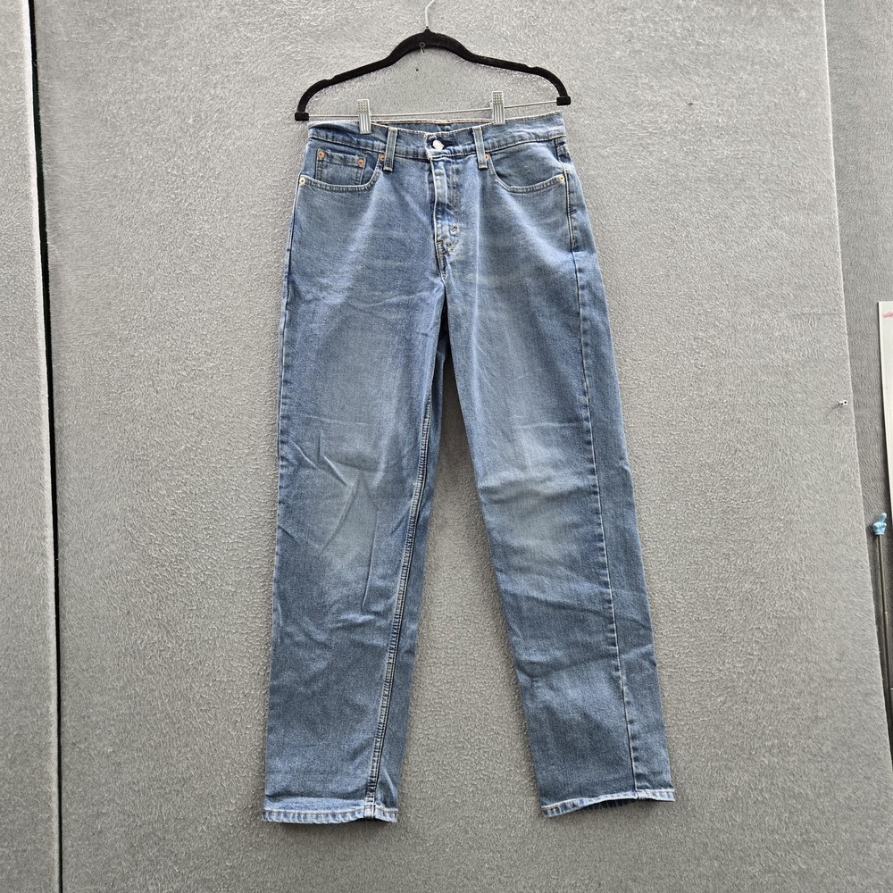 Levi's 550 Men Jeans 30X32 Light Blue Denim 30" Inseam Relaxed Fit